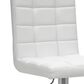 CorLiving Adjustable Bar Stool in White (Set of 2), , large