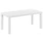 HOMLUX Rectangular Coffee Table in White, , large