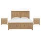 Hooker Furniture Driftwood King Panel Bed with Two Nightstands in Buckboard, , large