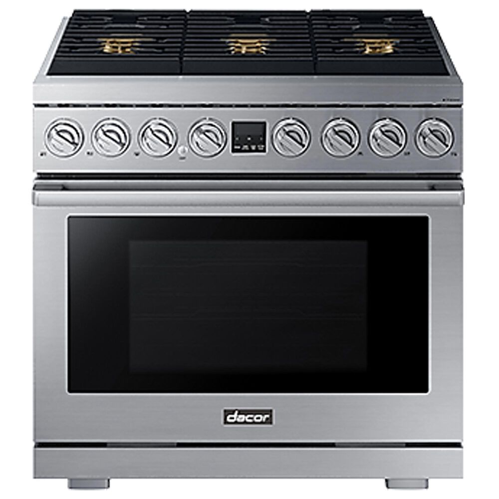 Dacor 36" Professional Gas Range in Silver Stainless Steel, , large