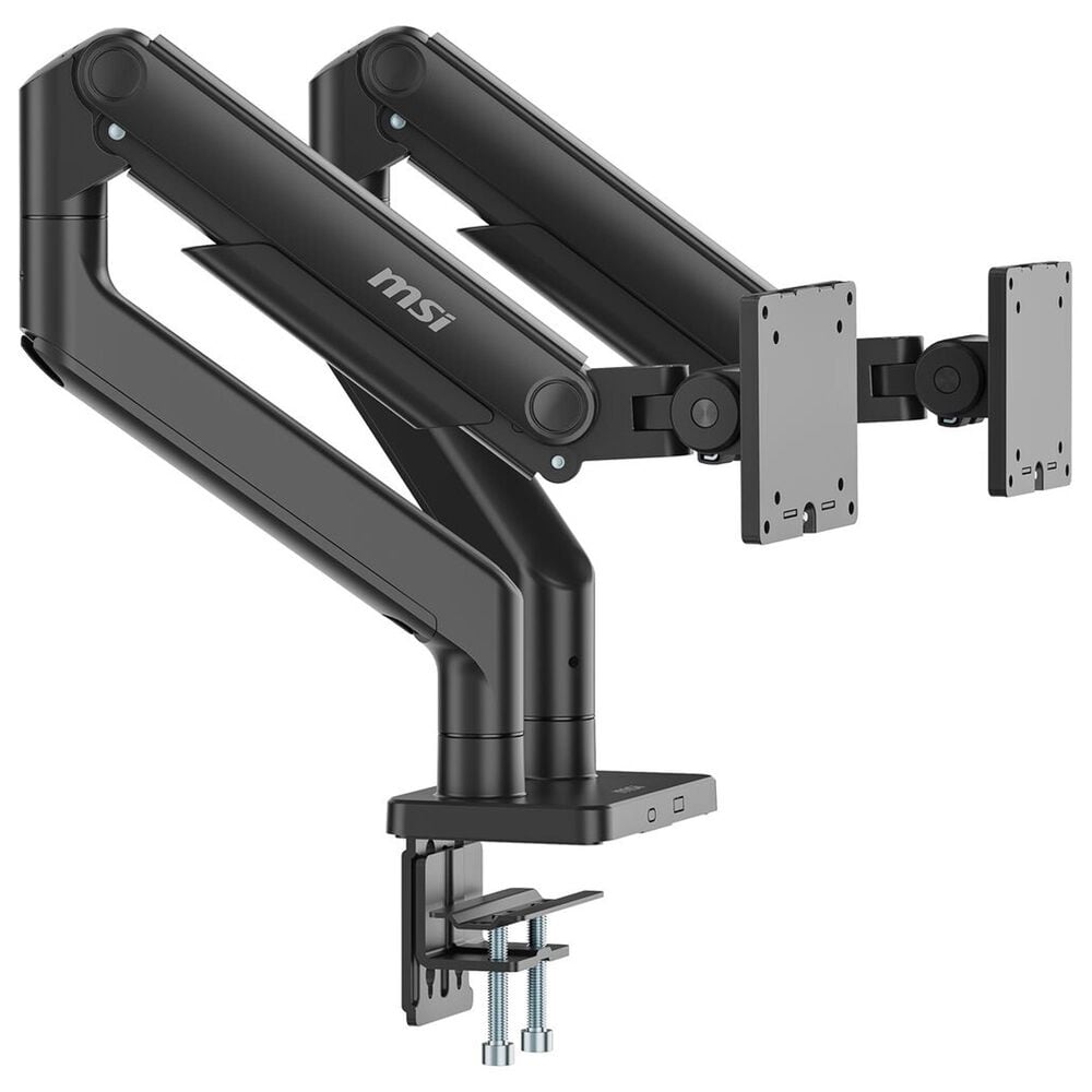 MSI Full-Motion Dual Monitor Desk Mount for 17 to 45" Displays in Matte Black, , large