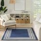 Nourison Horizon HOZ03 Navy 8" x 10" Indoor/Outdoor Area Rug, , large
