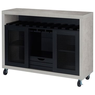 Furniture of America Moore Buffet in Black and Cement, , large