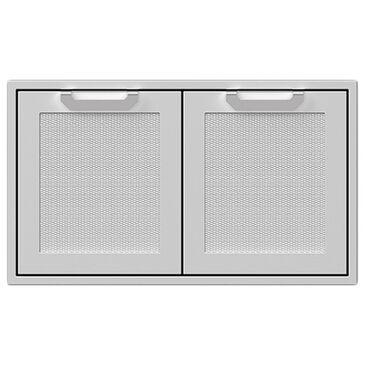 Hestan 36" Outdoor Double Storage Doors in Stainless Steel, , large