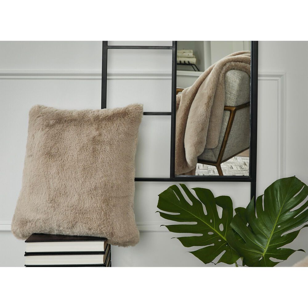 Ashley Gariland 20" x 20" Throw Pillow in Taupe, , large