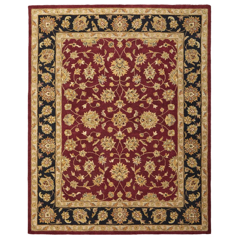 Feizy Wagner 8942F 5" x 8" Red and Black Area Rug, , large