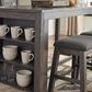 Signature Design by Ashley Caitbrook 5-Piece Counter Height Dining Table Set in Antiqued Gray Wash, , large