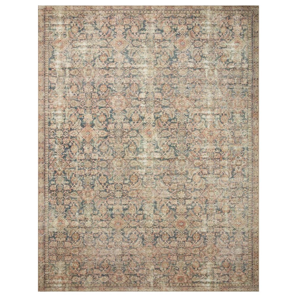 Angela Rose Aubrey 8"3" x 11"3" Navy and Multicolor Area Rug, , large