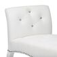Baxton Studio Kristy Bench in White, , large