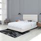 Accent Sicily Queen Upholstered Platform Bed in White, , large