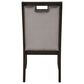 Ashley Hyndell Upholstered Side Chair with Faux Velvet Upholstery in Dark Brown Finish, , large
