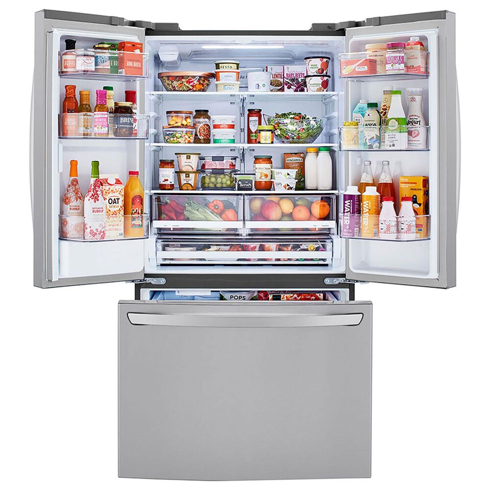 LG 29 Cu. Ft. French Door Refrigerator with Slim Design Water Dispenser in Print Proof Stainless Steel, , large