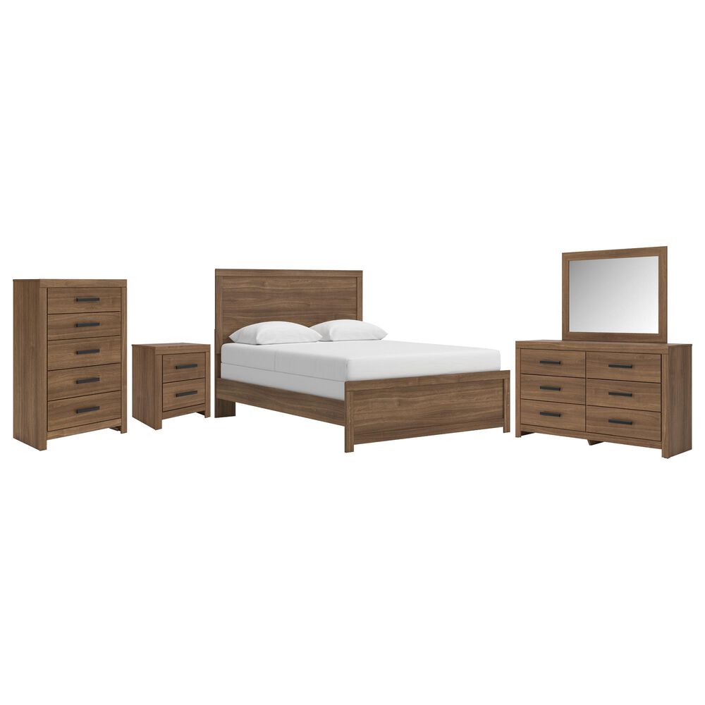 Ashley Broachmyn 5 Piece Queen Bedroom Set in Warm Auburn, , large