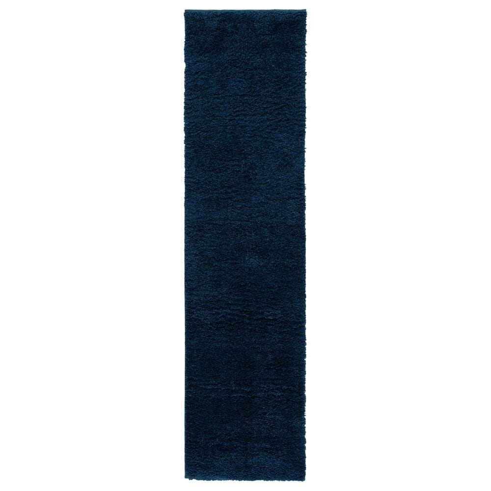 Safavieh August Shag AUG553M 2" x 8" Navy Runner, , large