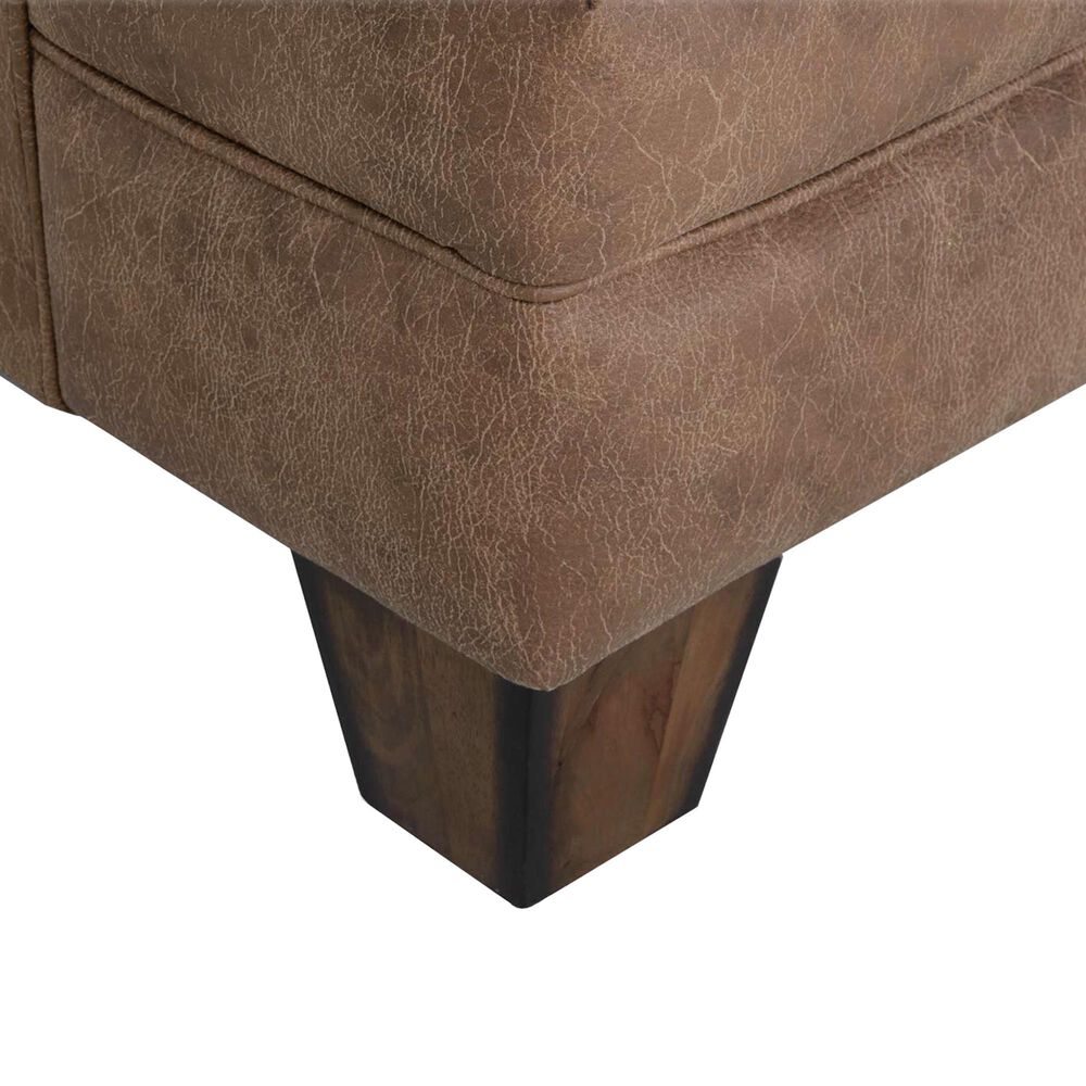 Moore Furniture Sicily Stationary Loveseat in Hazelnut, , large