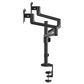 MSI Dual Monitor Desk Mount for 17"-32" Screen in Matte Black, , large