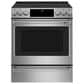Cafe 2-Piece Kitchen Package with 30" Slide-In Range and 1.7 Cu. Ft. Microwave Oven in Stainless Steel, , large