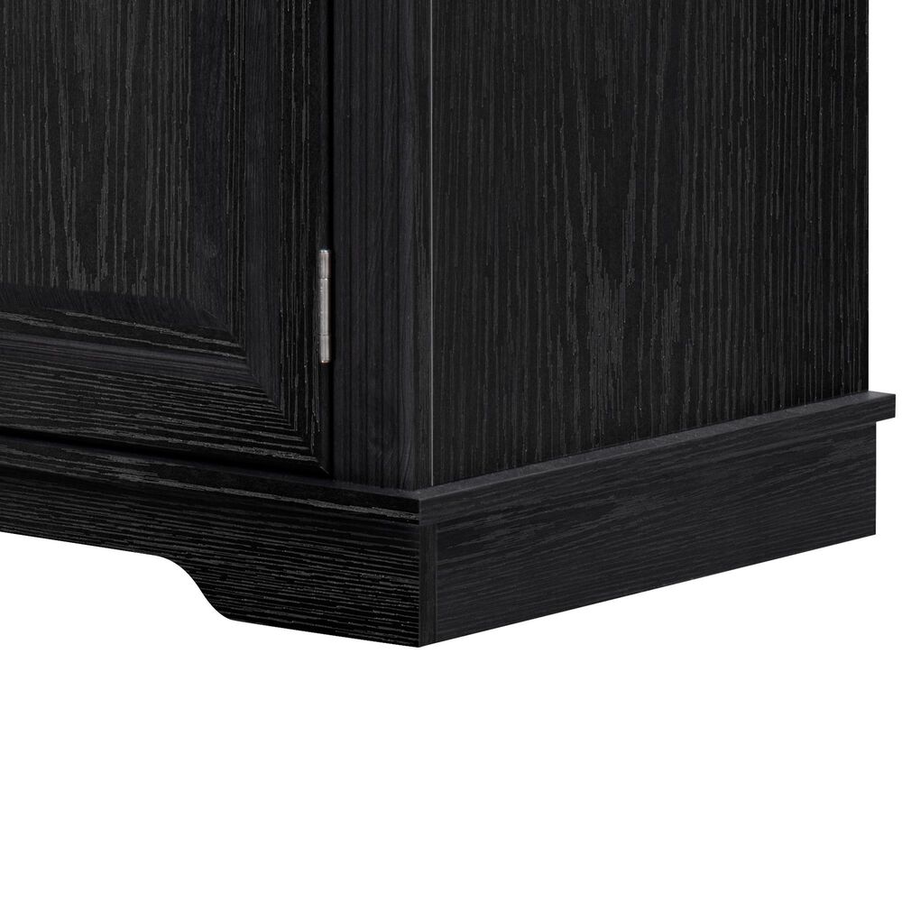 HOMLUX 71" Tall Kitchen Pantry Cabinet with 3 Pull Out Cabinet Organizers, Farmhouse Embossed Texture Storage Cabinet with 6 Door Shelves, 2 Drawers, Freestanding Cupboard for Kitchen, Dining Room Black, , large