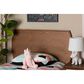 Baxton Studio Laurien Twin Headboard in Ash Walnut, , large