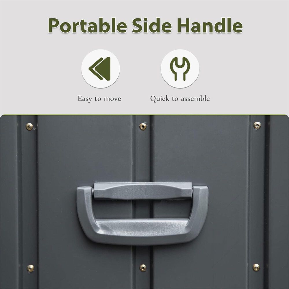 Hearth and Haven 160-Gallon Outdoor Storage Deck Box with Waterproof Material in Dark Gray, , large