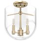 Hunter Sacha 3-Light Semi-Flush Mount in Alturas Gold, , large