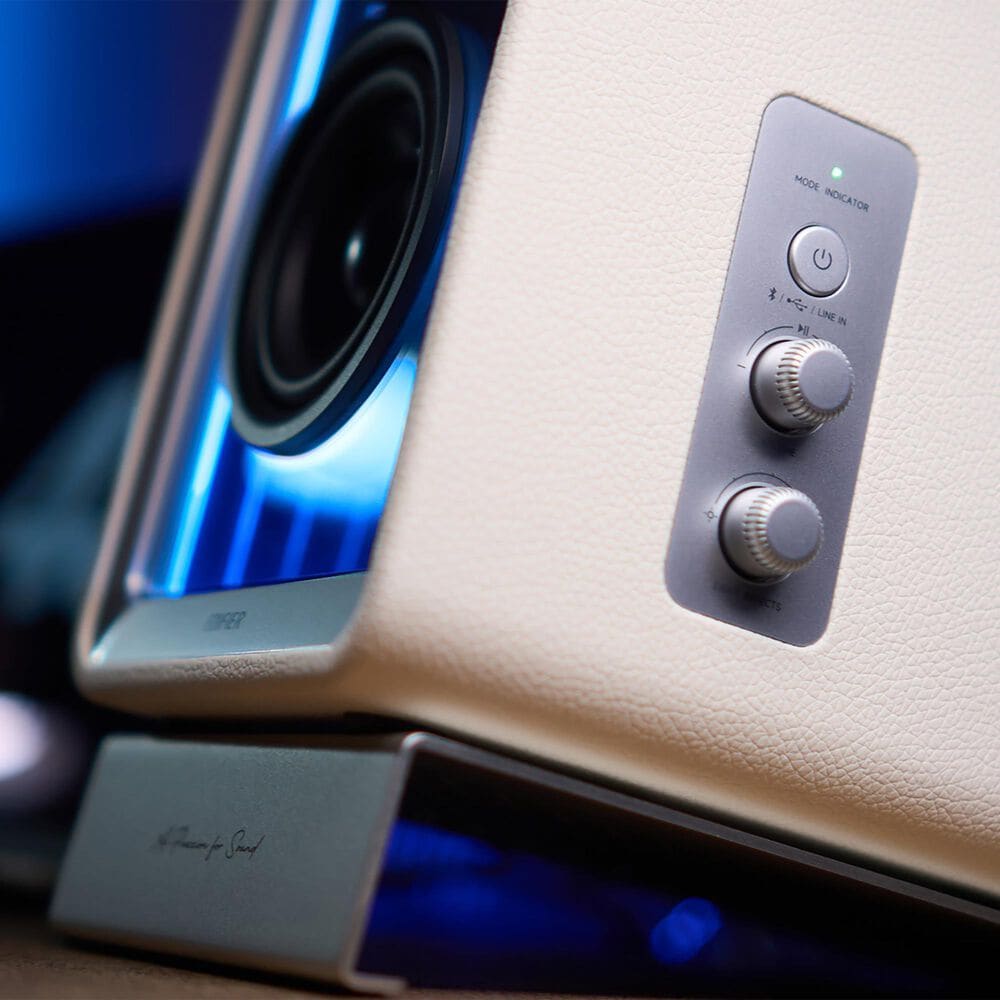 Edifier QR65 2.0 Hi-Res Audio Wireless Active Monitor Speakers Pair in White, , large