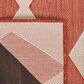 Nourison Positano Geometric Terracotta 6" x 9" Indoor/Outdoor Area Rug, , large