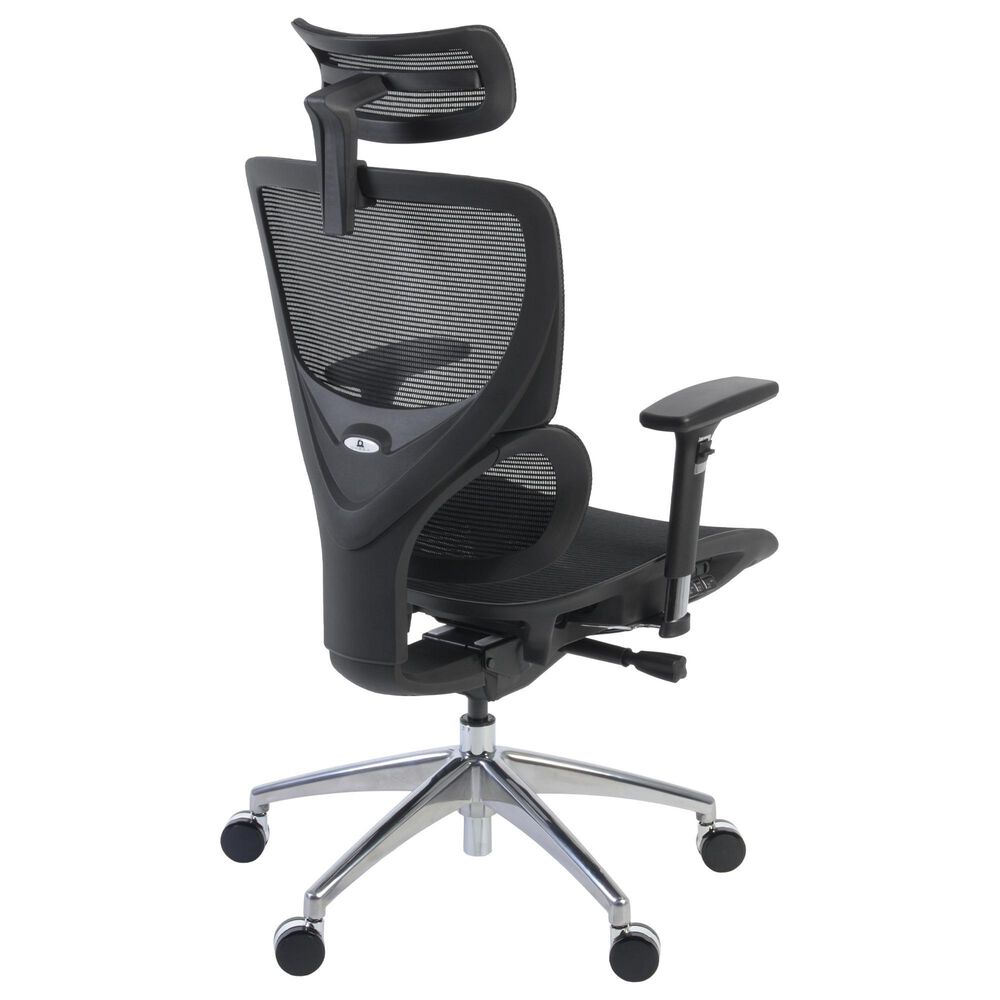 Regency Global Sourcing Omega Mesh O-2 Tech Ergonomic Management Office Chair in Black, , large