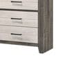 Crown Mark Rhett 6-Drawer Dresser and Mirror in Gray and White, , large