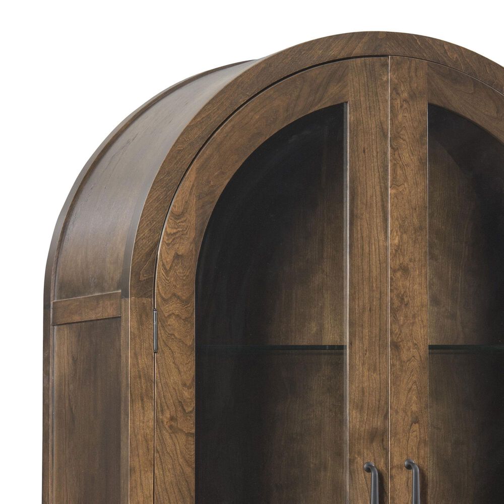 Trailway Llc Bourbon Trail Curved 2-Door Hutch in Turkish Coffee, , large