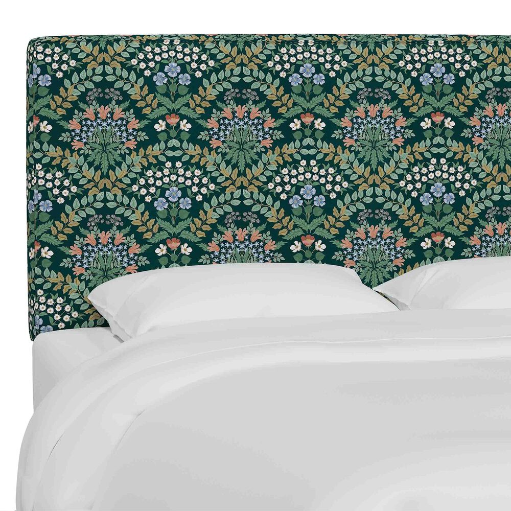 Skyline Furniture Elly King Headboard in Bramble Emerald, , large
