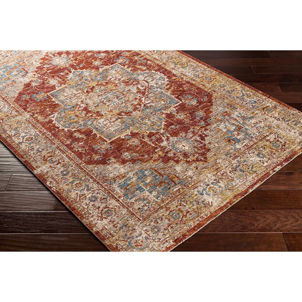 Surya Mirabel 5&#39; x 7&#39;5&quot; Burnt Orange, Rust, Teal, Olive, Gray and Beige Area Rug, , large