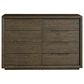 Furniture Worldwide Modern 3-Piece King Panel Bedroom Set in Sable, , large
