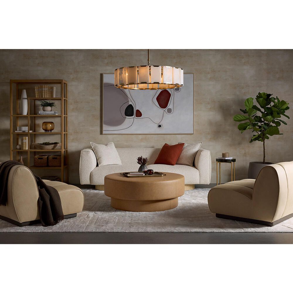 37B Arlo Ottoman in Milliken Cognac, , large
