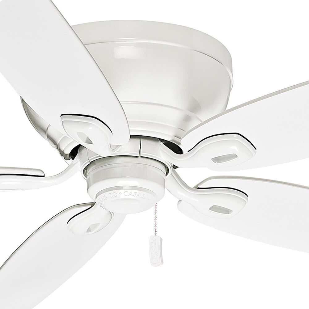 Hunter Durant Low Profile 54&quot; Ceiling Fan in Snow White, , large
