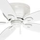 Hunter Durant Low Profile 54" Ceiling Fan in Snow White, , large
