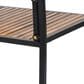 Hearth and Haven Bridget Outdoor Dining Chair in Teak and Black (Set of 2), , large
