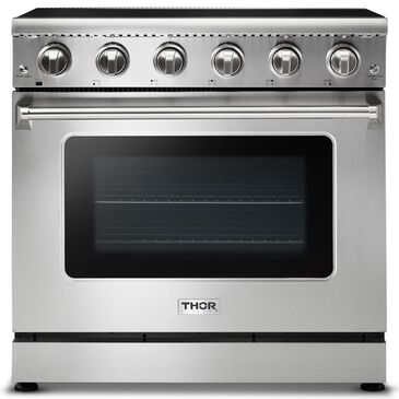 Thor Kitchen 36" Professional Electric Range in Stainless Steel, , large