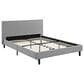 Modway Anya Fabric Queen Platform Bed in Beige, , large