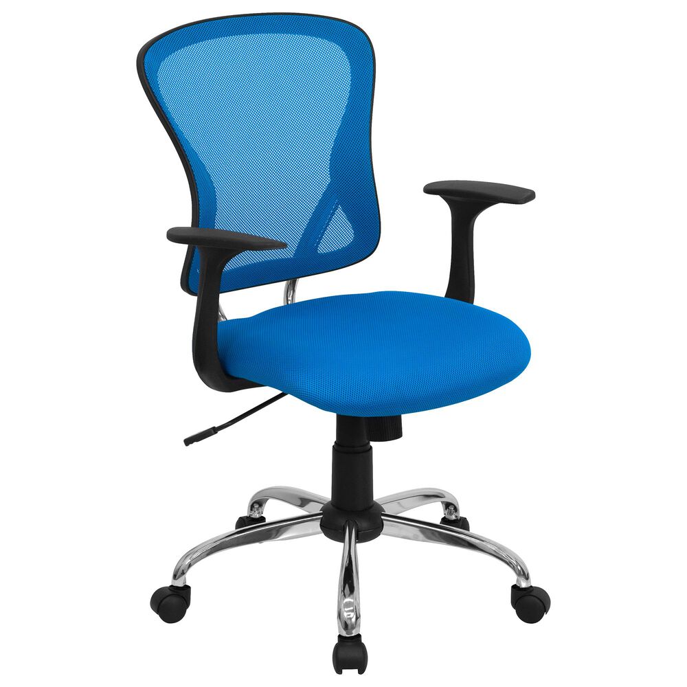Flash Furniture Swivel Task Chair in Blue, , large