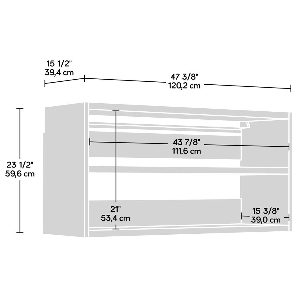 Sauder Wall-Mounted Upper Cabinet &amp; Doors Bundle, , large