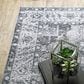 Oriental Weavers Charleston Abstract 3"6" x 5"6" Charcoal Area Rug, , large