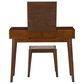 Linon Home Decor Camila Vanity with Stool in Walnut, , large