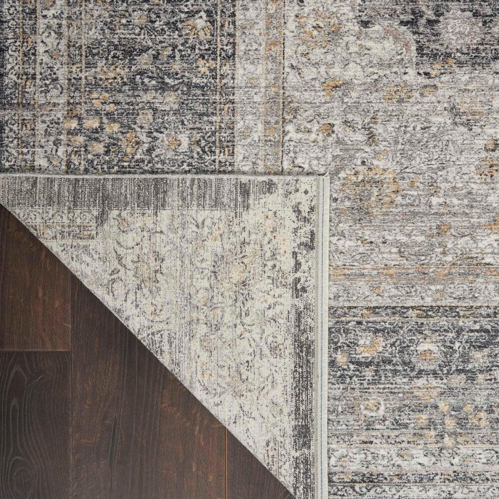 Nourison Starry Nights STN05 9&#39; x 12&#39; Charcoal and Cream Area Rug, , large