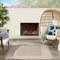Nourison Horizon HOZ03 Grey 10" x 14" Indoor/Outdoor Area Rug, , large