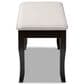 Baxton Studio Cornelie Dining Bench in Dark Brown, , large