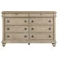 Belle Furnishings Rustic Traditions 8-Drawer Dresser with Mirror in Saddle Tan, , large