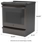 GE Profile 30" Smart Slide-In Electric Rang in Black Stainless Steel, , large