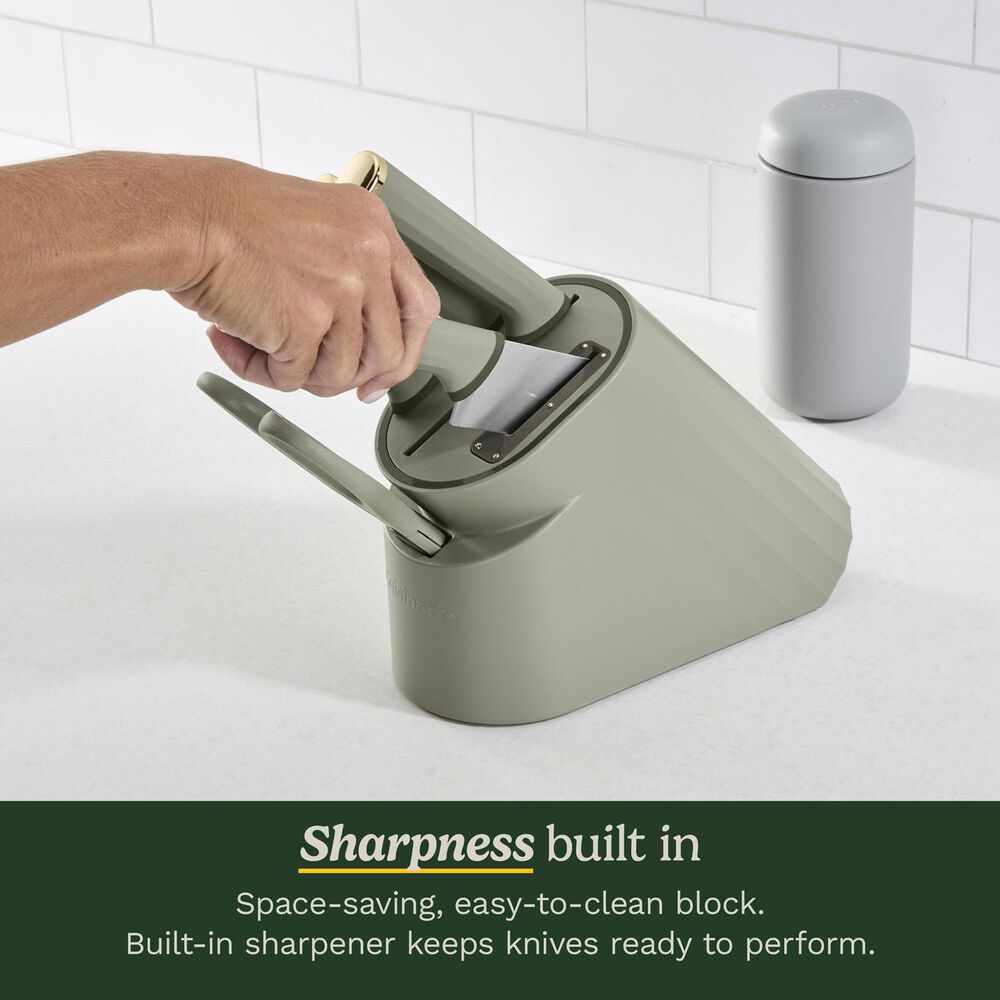 Deal Partners, Inc Artisan Elite Stainless Steel 6-Piece Knife Block Set in Green, , large
