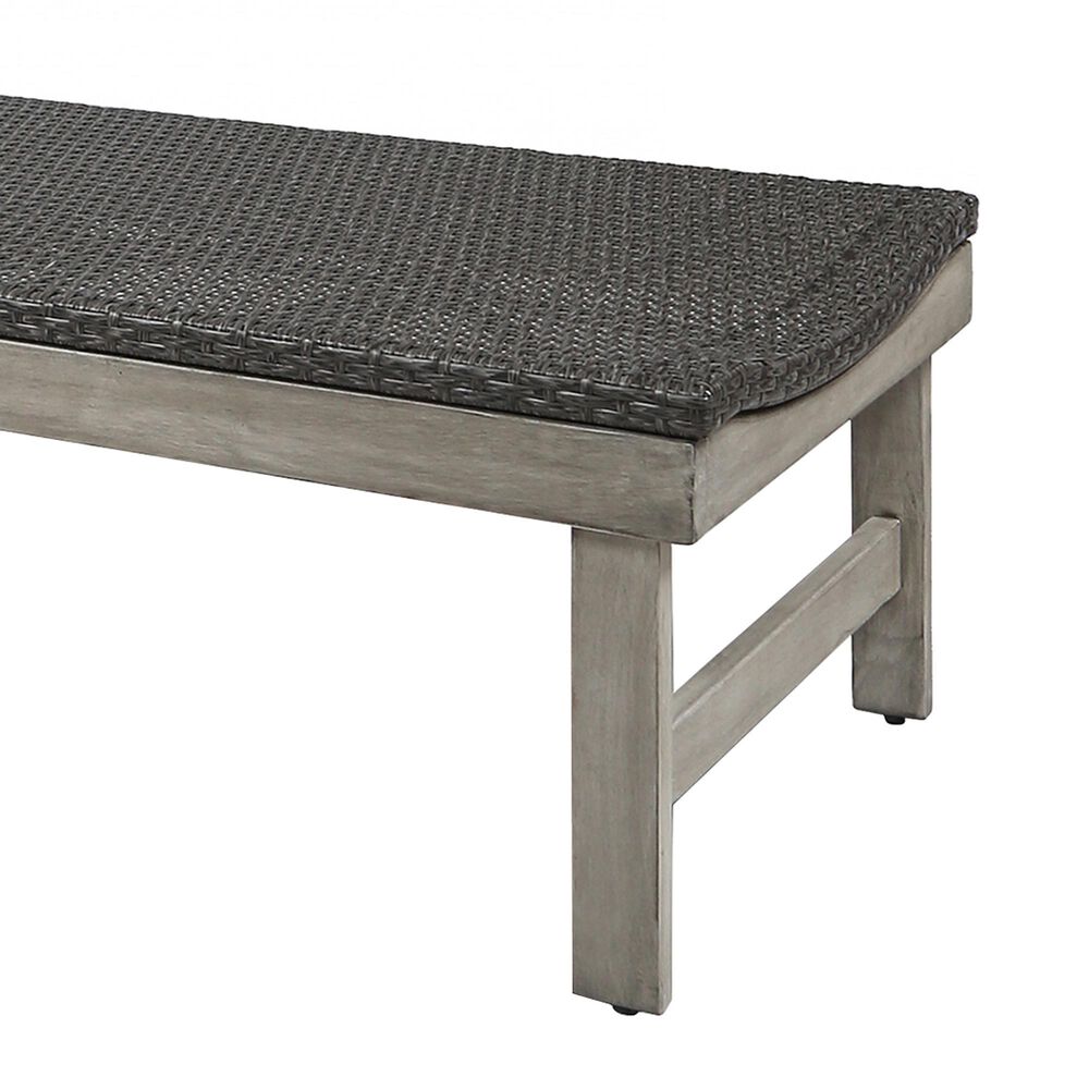 Hearth and Haven Hampton Outdoor Chaise Lounge with Adjustable Seating in Grey, , large
